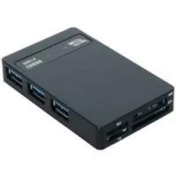 EXSYS EX-1635 USB 3.2 Gen 1 daudzformātu karšu lasītājs - melns