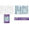ROTH Gludekļa uzliekamie burti DIY auduma skolas konusam, balti, A-Z alfabēts, 150 x 210 mm lapa, 1 lapa 658116