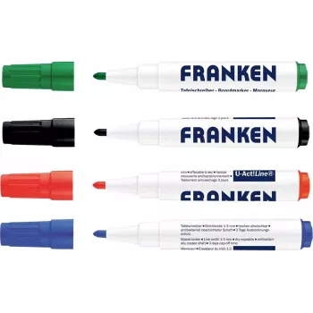 FRANKEN U-ACT! Line tāfeles marķieris, apaļš uzgalis, 3 mm, dažādas krāsas, 1 gabals Z1999