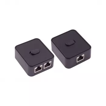 SHIVERPEAKS manuālais tīkla komutators, 3 portu, melns BS08-01100