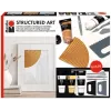 Marabu STRUCTURED ART akrila struktūras pastas komplekts, 3 x 100 ml, balts, uz ūdens bāzes, krēmīgi pastveida, matēts apdare 1202000000088