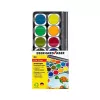 Faber-Castell Eberhard Faber Winner necaurspīdīgo akvareļu krāsu komplekts, 24 spilgtas krāsas, caurspīdīgs noņemams vāks, kas kalpo arī kā maisīšanas palete 578324