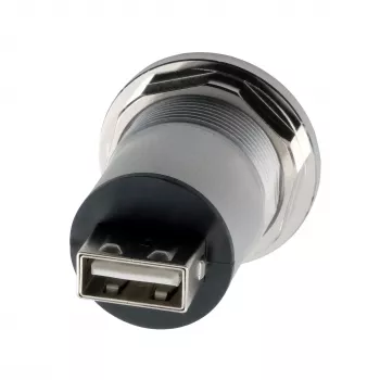EXSYS EX-49191 Panel Mount USB 2.0 adapteris, USB-A ligzda uz USB-A ligzda, metāls
