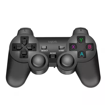 LogiLink AA0187 bezvadu spēļu kontrolieris 2,4 GHz melns 8 m darbības rādiuss PC Android PS3