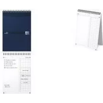 Oxford Essentials Time Manager dienas galda plānotājs, DIN A5, tumši zils, 60 loksnes, pašstāvošs, dienas pārskats, 1 gabals 400202462