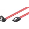 Wentronic 93116 SATA III kabelis 0,5m sarkans, 6Gbps ar fiksācijas klipšiem