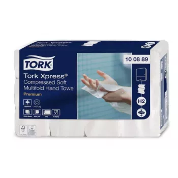 TORK 100889 Xpress daudzkārt salokāmi roku dvieļi balti (12 iepakojumi)