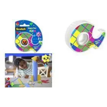 3M Scotch Kids līmlente, 19 mm x 15 m, neredzama matēta, rokas dozators, 1 rullis 7100410261
