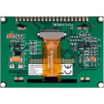 JOY-IT COM-OLED2.42 2,42 inch OLED displeja modulis 128x64, balts, SPI/I2C, SSD1309