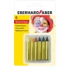FABER-CASTELL EBERHARD FABER sejas krāsu zīmuļi, īsie, 6 krāsas, augsta intensitāte, dermatoloģiski pārbaudīti, 1 komplekts (579106)