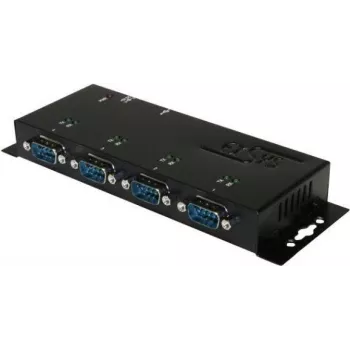 EXSYS EX-1334HMV-2 4 portu USB 2.0 uz RS-232 seriālais adapteris ar metāla korpusu