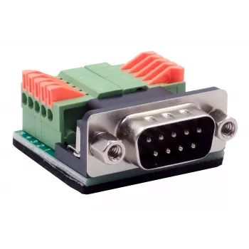 EXSYS EX-49000 Seriālais adaptera kabelis D-SUB 9 kontaktu tēviņš uz 10 kontaktu skrūvju spaili, 30 cm