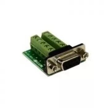 EXSYS EX-49005 D-SUB 9 kontaktu vīrišķais uz 10 kontaktu skrūvju spaiļu bloka adaptera kabelis, 0,3 m, RS-232