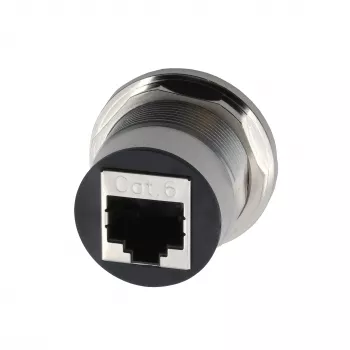 EXSYS EX-49196 metāla RJ45 panelī montējams adapteris, ligzda uz ligzdu