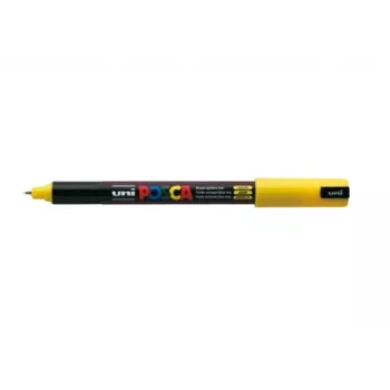 POSCA PC-1MR krāsas marķieris dzeltens 0,7 mm īpaši plāns lodes uzgalis uz ūdens bāzes pigmenta tinti ūdensizturīgs bez smaržas 1 gab. PC1MR J