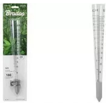 BRADAS WL-M17 WHITE LINE lietus mērītājs, plastmasas, līdz 160 mm/m², konusveida pamatne, 1 gab.