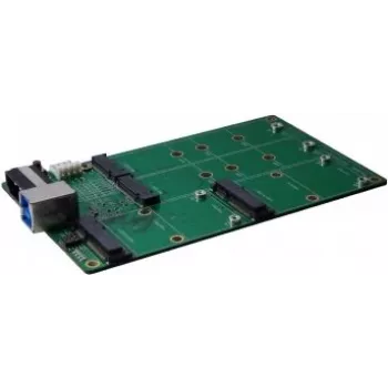 EXSYS EX-3673 USB 3.2 Gen 2x1 uz M.2 un mSATA adaptera karte ar USB Type-B ligzdu