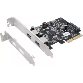 EXSYS EX-12001-2 PCIe x2 zema profila USB 3.2 Gen 2x2 adapteris