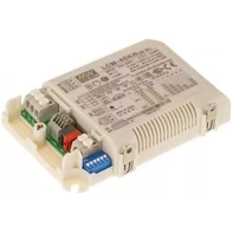 MEAN WELL LCM-40KN 40W KNX pastāvīgas strāvas LED draiveris (350-1050mA, DIP slēdzis)