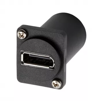 EXSYS EX-49170 DisplayPort uz Mini DisplayPort sieviešu panelī montējams adapteris, 4K UHD