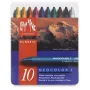 Caran d'Ache Neocolor I vaska pastelis, 10 gab. komplekts, apaļi, papīra ietvaros, viendabīgas krāsas 7000.310