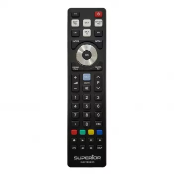 SUPERIOR ELECTRONICS aizvietojošais tālvadības pults SUPTRB027 priekš Sky - melna