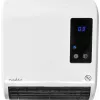 Nedis HTBA20WT keramiskais ventilatora sildītājs 1500 W balts/pelēks telpām līdz 20 m²