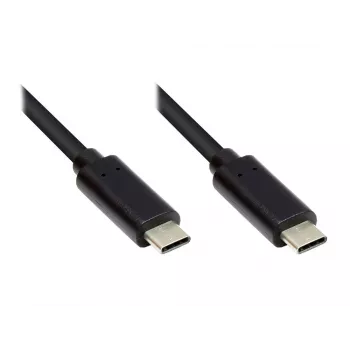 EXSYS EX-K1585-0.5 USB-C uz USB-C kabelis 0,5m melns