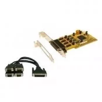 EXSYS EX-41384 PCI 4 portu RS-232 sērijas kartes ar zema profila stiprinājumu