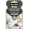 3M Scotch-Fix iekštelpu montāžas kvadrātiņi 25 mm x 25 mm balti (12 gab. iepakojums) 7100263584