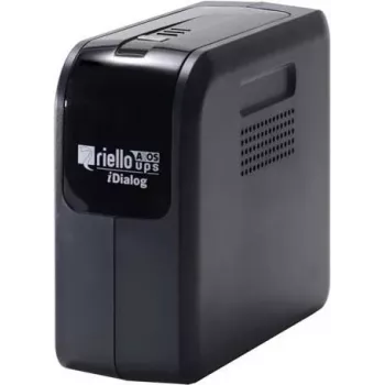 Riello UPS iDialog IDG 600 - 600 VA lineāri interaktīvs UPS, 4 Schuko kontaktligzdas, USB, tornis, melns