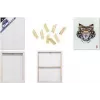 KANGARO K-820021 3D rāmja audekls, 500 x 600 mm, 37 mm dziļa mala, 100% kokvilna 380 g/m², 3 slāņu gruntēts ar gēsu, balts, 1 gabals
