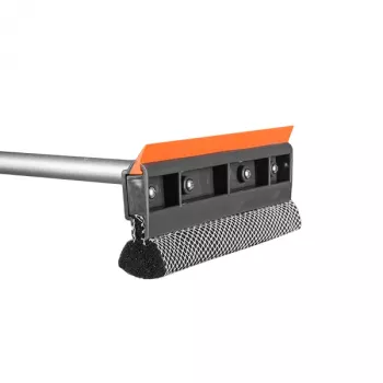 Bradas ES2110 Teleskopiskais auto logu tīrītājs ar sūkli un gumijas skrāpi, 600-950 mm, 200 mm sūkļa platums