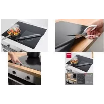 Metaltex indukcijas plīts virsmas aizsargpaklājiņš 610 x 520 mm melns stiklašķiedras ar silikona pārklājumu 252495000