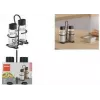 Metaltex Spice Line sāls un piparu trauciņu komplekts, 3 daļas, stikls ar melniem plastmasas vāciņiem, caurspīdīgs 252871000