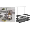 Metaltex Tokyo LAVA izlietnes organizators, matēti melns, metāls, pret rūsu, izturīgs pret triecieniem, 1 gabals 352902000