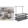 Metaltex Tokyo LAVA izlietnes organizators, matēti melns, metāls, pret rūsu, izturīgs pret triecieniem, 1 gabals 352902000
