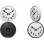 NEXTIME NXT kvarca sienas pulkstenis 260 mm melns korpuss balts ciparnīca 7308ZW