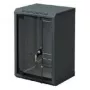 Triton 10 inch sienas skapis 6U 300mm dziļš, stikla durvis, melns RAL 9005 RBA-06-AS3-BAX-C1