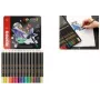 Kores KOLORES SELECTION trīsstūrveida krāsainie zīmuļi, 24 dažādas krāsas, liepas koks, pilnībā savienots grafīts, izturīgi pret lūšanu, ergonomiski BB93325