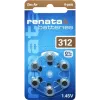 Renata ZA312 cinka-gaisa dzirdes aparātu baterija PR41 165 mAh 1,4 V 6 gab. iepakojumā ZA312.DP6 0HG