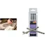 SAKURA Pigma Micron Finelineru pildspalvu komplekts, 3 melnas pildspalvas (0,20, 0,25, 0,35 mm), ūdensizturīga un izbalēšanai izturīga pigmenta tinte, arhīva kvalitāte XSDK3FD
