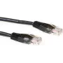 ACT IB9901 Cat6 U/UTP tīkla kabelis, 1m, melns