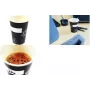 KANGARO Eco papīra dzeršanas krūze 180 ml melna/balta karstiem un aukstiem dzērieniem (1 gab.) K-157001