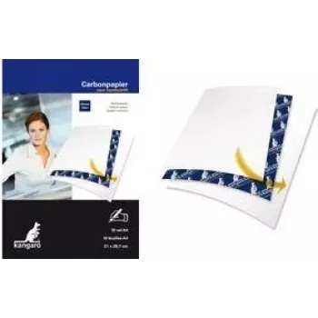 KANGARO K-7900086 kopējamais papīrs, DIN A4, 10 loksnes, zils, 210 x 297 mm, rakstīšanai ar roku