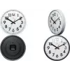 NEXTIME NXT kvarca sienas pulkstenis 260 mm balts ciparnīca melni cipari plastmasas korpuss 7308WI