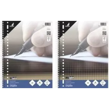 KANGARO College Block A4 rūtiņu 10 mm, 80 loksnes, 23 caurumu perforētas, 60 gsm, bez malas (K-5574)