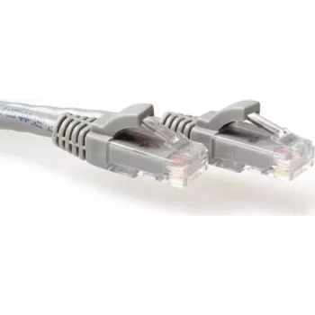 ACT IB3052 CAT6A U/UTP tīkla kabelis ar aizsargātu fiksatoru, 0,25 m, pelēks