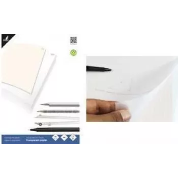 KANGARO K-770301 Caurspīdīga papīra bloks DIN A3, 24 loksnes 80 g/m² + 1 milimetru papīra loksne