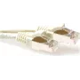 ACT Ivory 0,5m S/FTP CAT6A bez aizķeršanās savienojuma kabelis ar RJ45 savienotājiem FB6000